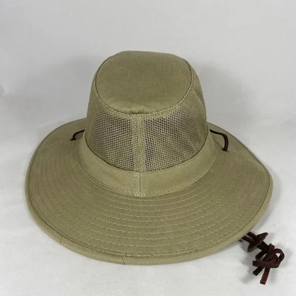 Dorfman Pacific Safari Mesh Sidewall Wide Brim Hat - Picture 4 of 10